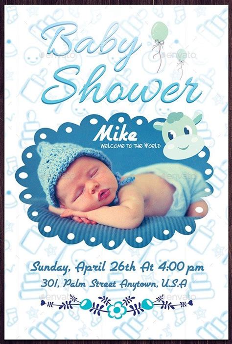 Baby Shower Flyers Template 16 Baby Shower Flyer Templates Printable